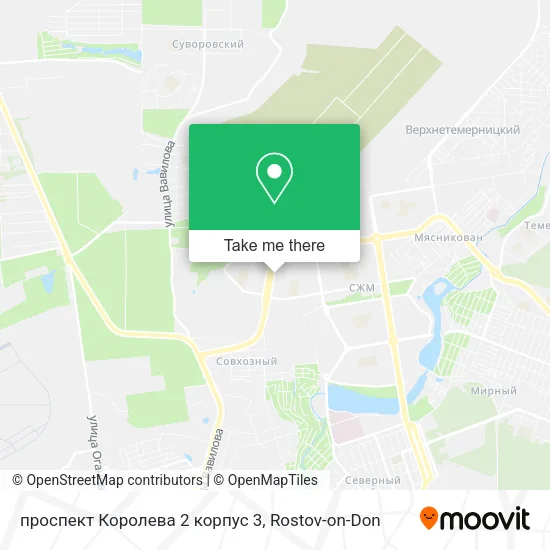 проспект Королева 2 корпус 3 map