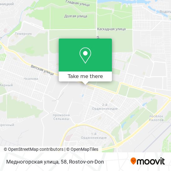 Медногорская улица, 58 map