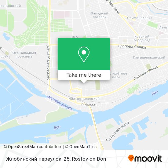 Жлобинский переулок, 25 map