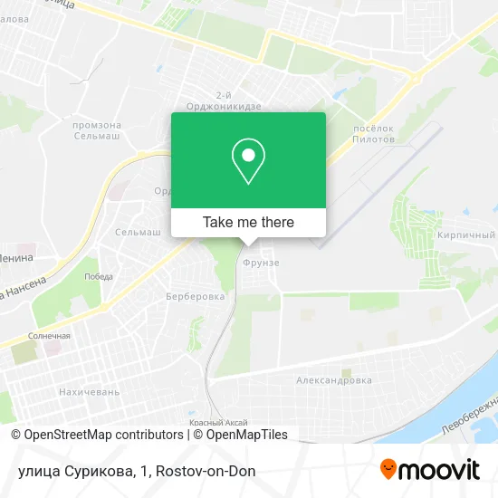 улица Сурикова, 1 map