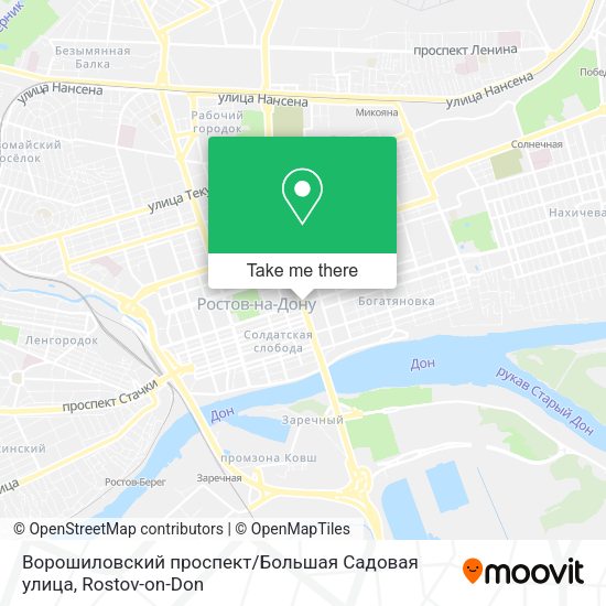 Ворошиловский проспект / Большая Садовая улица map
