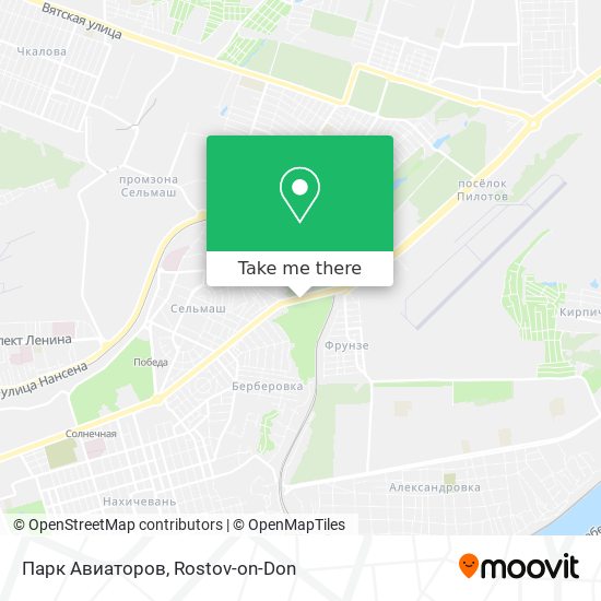 Парк Авиаторов map