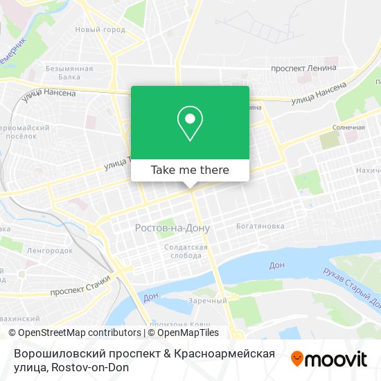 Ворошиловский проспект & Красноармейская улица map