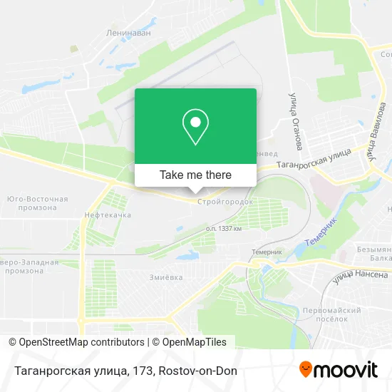 Таганрогская улица, 173 map