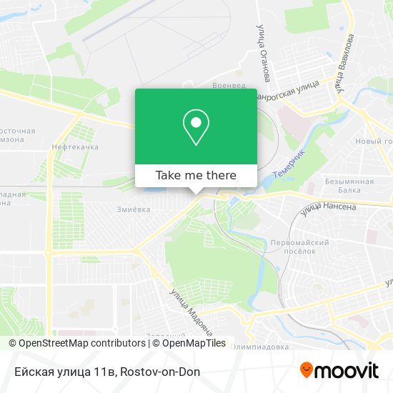 Ейская улица 11в map