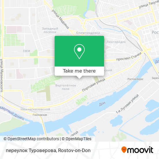 переулок Туроверова map