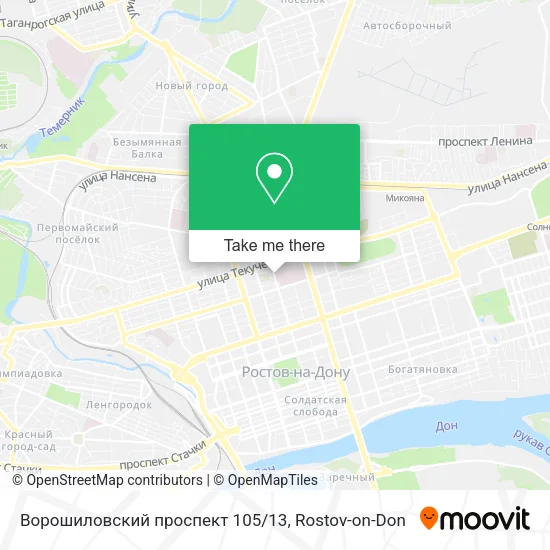 Ворошиловский проспект 105/13 map