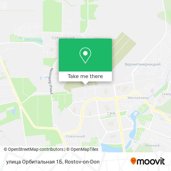улица Орбитальная 1Б map