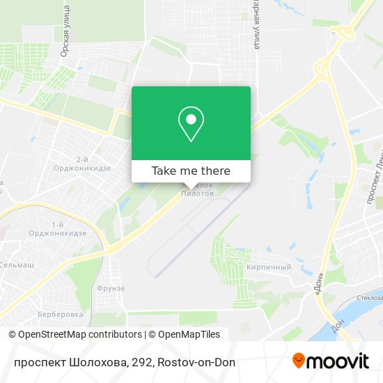 проспект Шолохова, 292 map