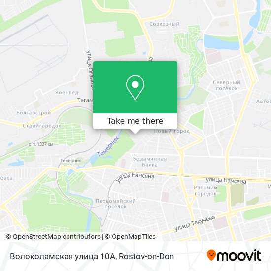 Волоколамская улица 10А map