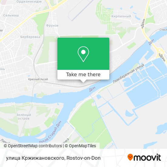 улица Кржижановского map
