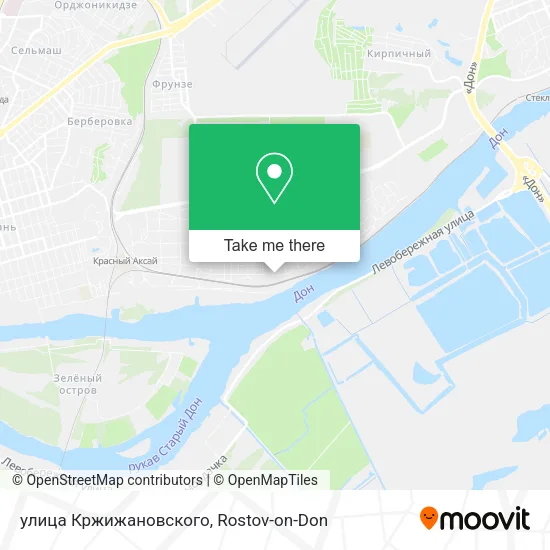 улица Кржижановского map