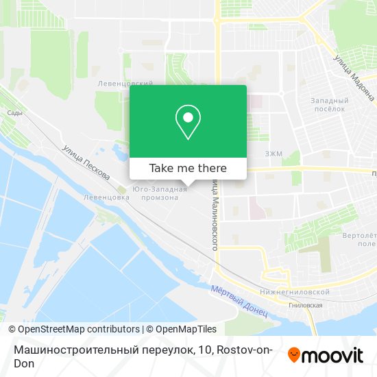 Машиностроительный переулок, 10 map