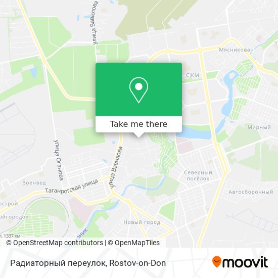 Радиаторный переулок map
