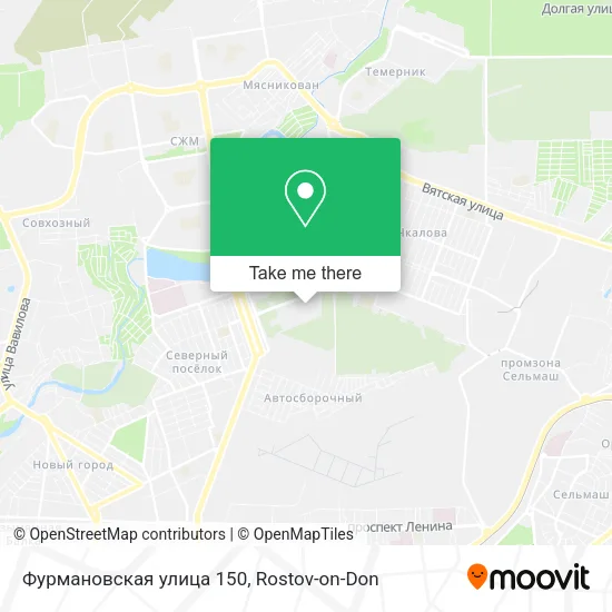 Фурмановская улица 150 map