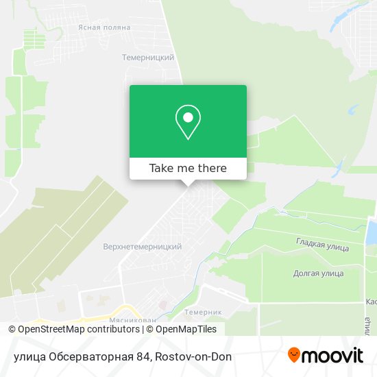 улица Обсерваторная 84 map