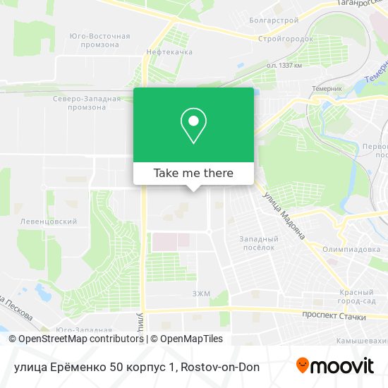 улица Ерёменко 50 корпус 1 map