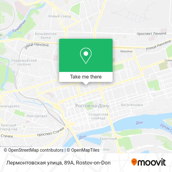 Лермонтовская улица, 89А map