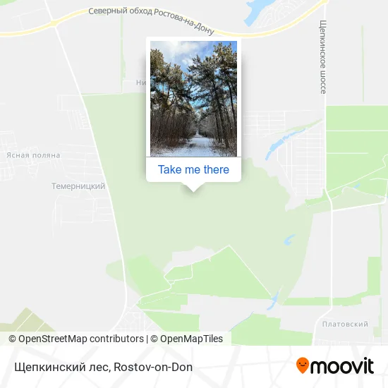 Щепкинский лес map