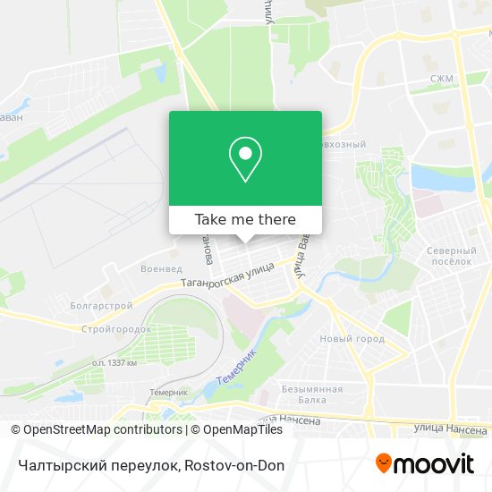 Чалтырский переулок map