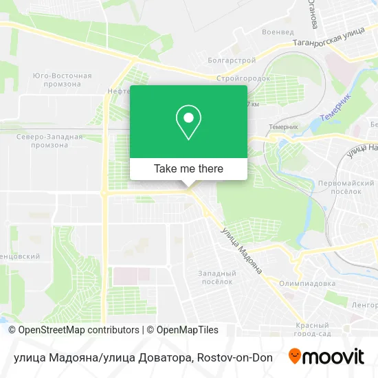 улица Мадояна/улица Доватора map