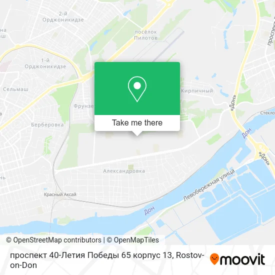 проспект 40-Летия Победы 65 корпус 13 map