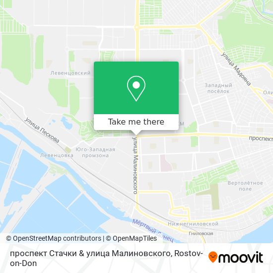 проспект Стачки & улица Малиновского map