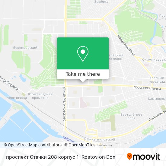 проспект Стачки 208 корпус 1 map