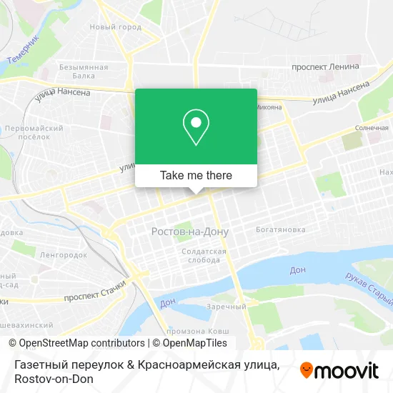 Газетный переулок & Красноармейская улица map