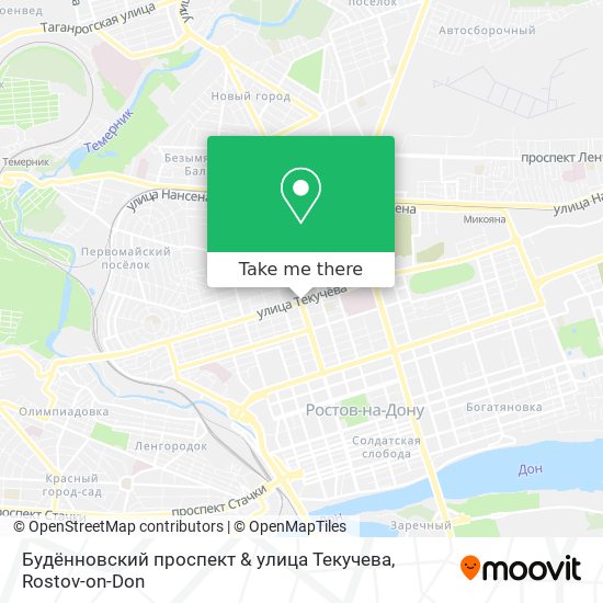 Будённовский проспект & улица Текучева map