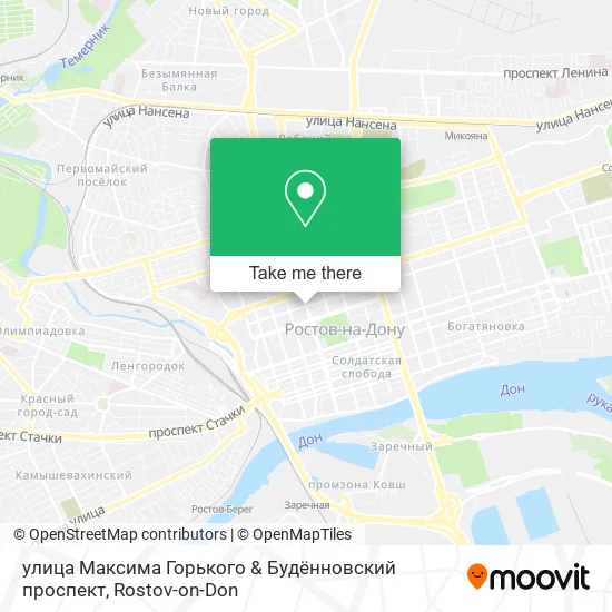 улица Максима Горького & Будённовский проспект map