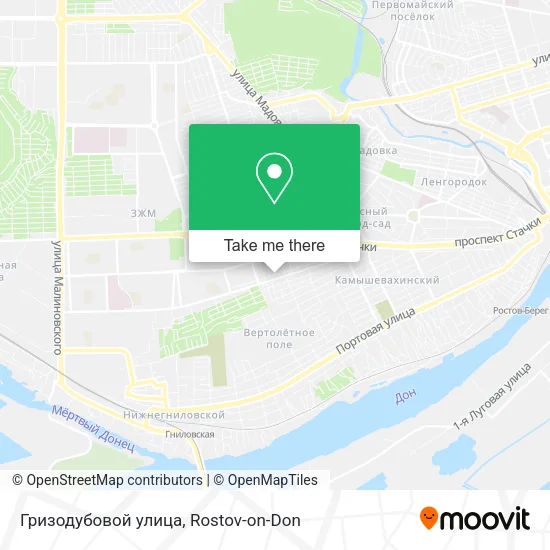 Гризодубовой улица map