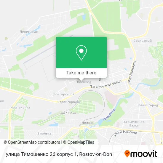 улица Тимошенко 26 корпус 1 map