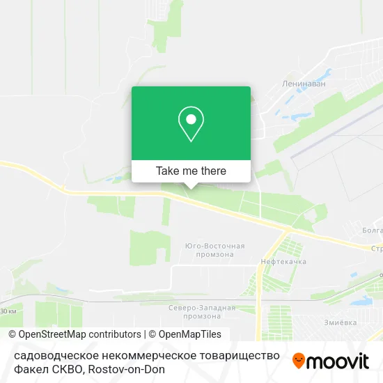 садоводческое некоммерческое товарищество Факел СКВО map