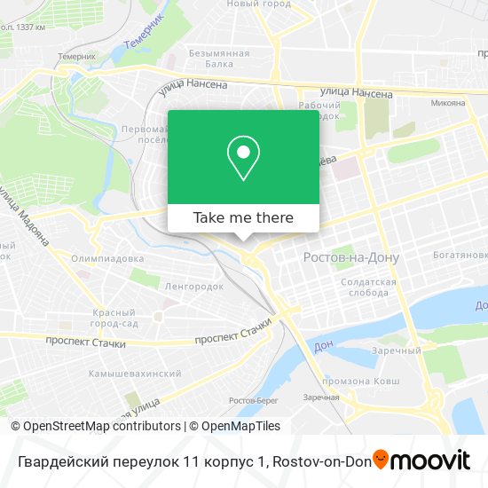 Гвардейский переулок 11 корпус 1 map