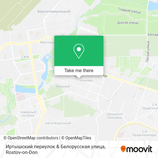 Иртышский переулок & Белорусская улица map