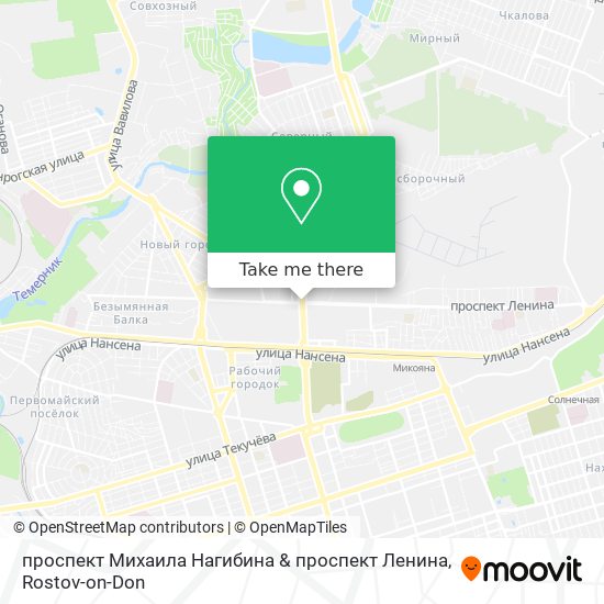 проспект Михаила Нагибина & проспект Ленина map