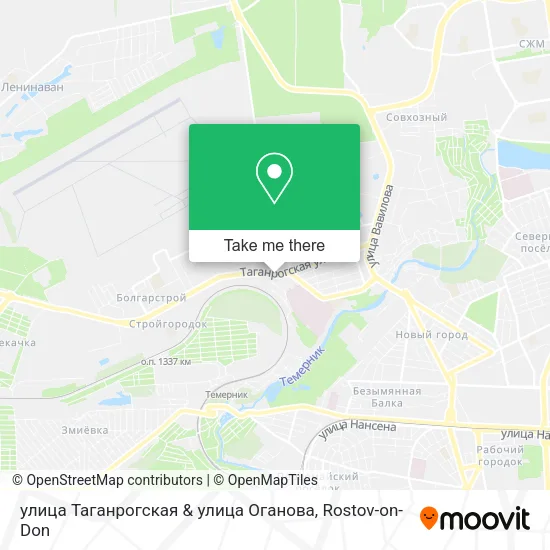 улица Таганрогская & улица Оганова map