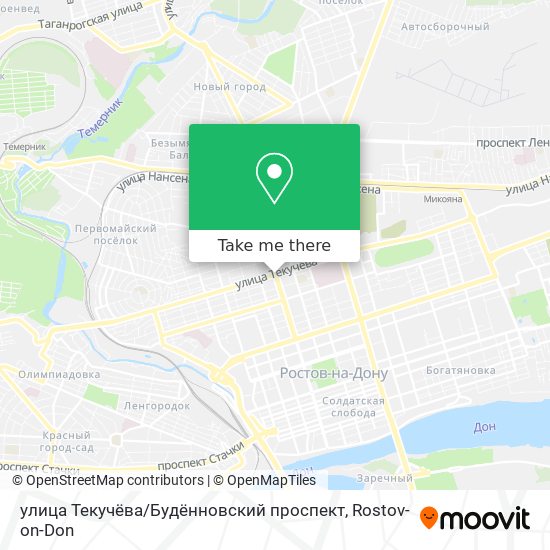 улица Текучёва / Будённовский проспект map