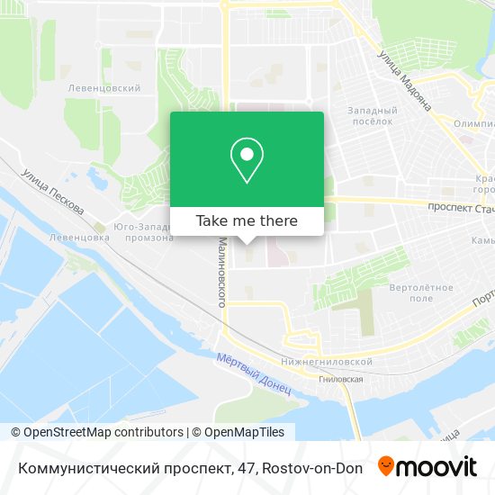 Коммунистический проспект, 47 map