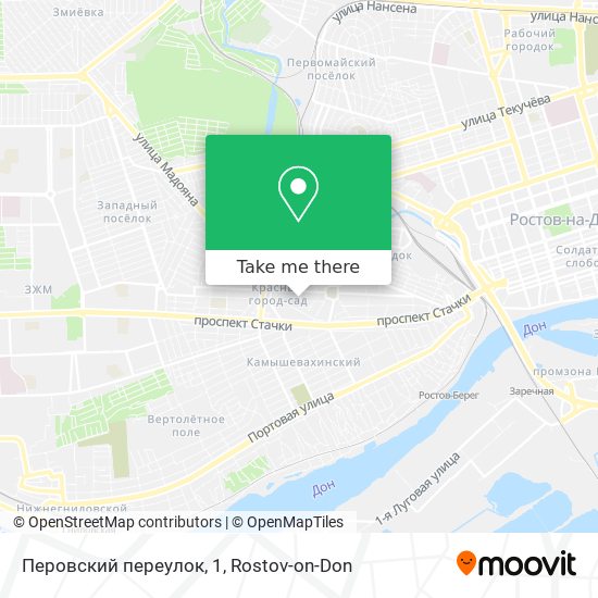 Перовский переулок, 1 map