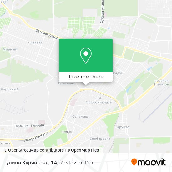 улица Курчатова, 1А map