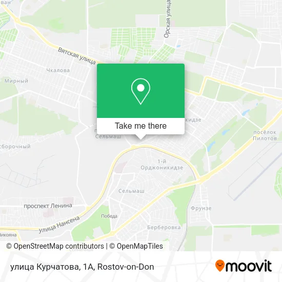 улица Курчатова, 1А map