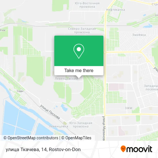 улица Ткачева, 14 map