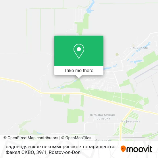 садоводческое некоммерческое товарищество Факел СКВО, 39 / 1 map
