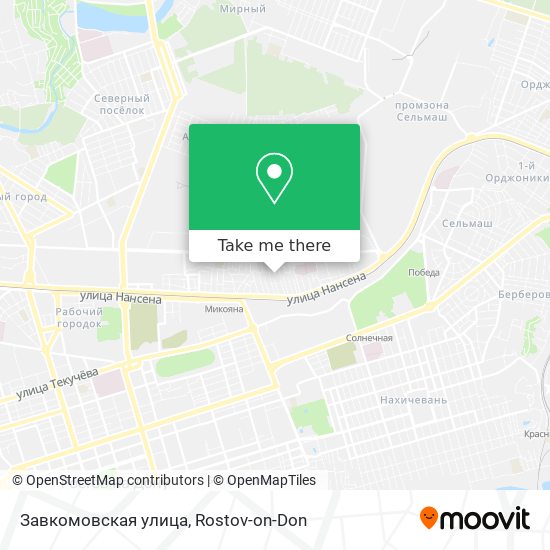 Завкомовская улица map