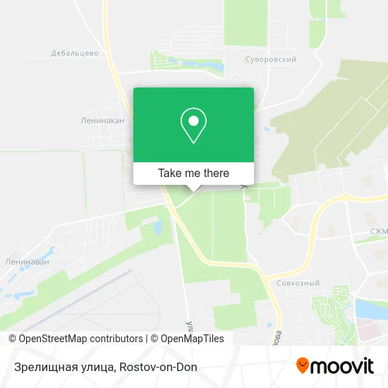 Зрелищная улица map