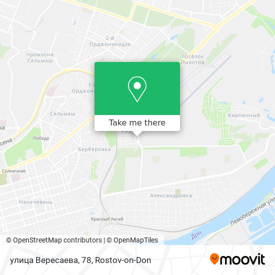 улица Вересаева, 78 map