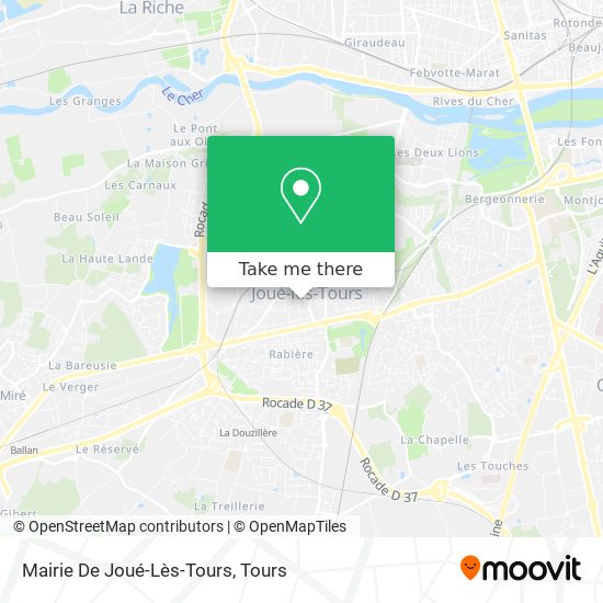 Mapa Mairie De Joué-Lès-Tours