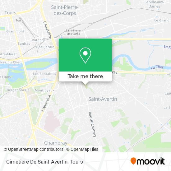 Cimetière De Saint-Avertin map